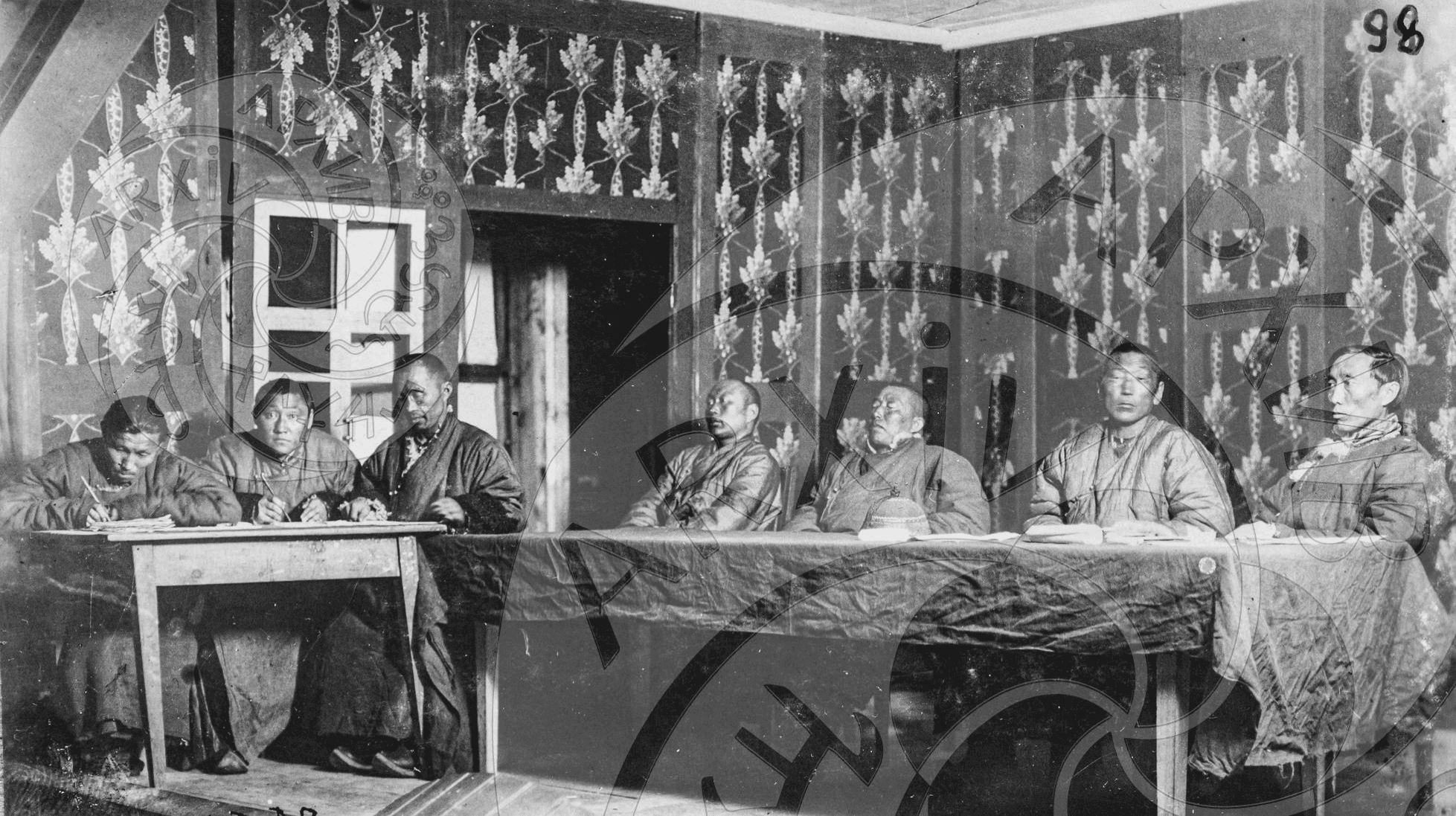 Photo 19. Presidium of a lama congress. 1925.